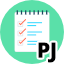 Pedido de Informação (Pessoa Jurídica): O Ícone ilustra um bloco de notas com um checklist e ao lado as letras PJ