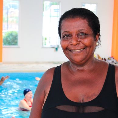 Foto da integrante do projeto Feliz Idade, Dona Joanita Vicente dos Santos