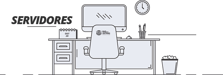 Portal do Servidor - Imagem de uma mesa de escritório
