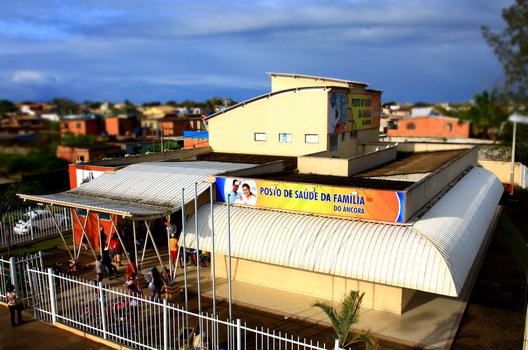 Foto aérea do Posto de Saúde da Família do Âncora