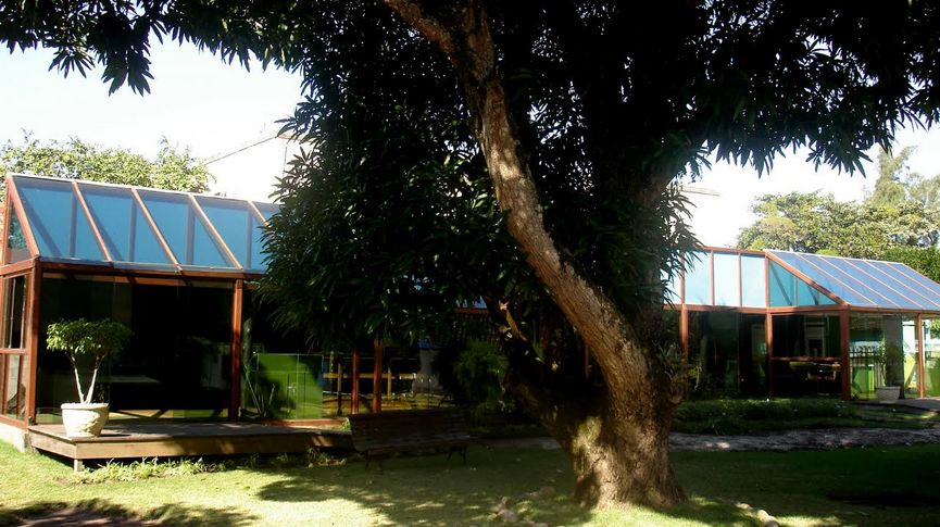 Foto da fachada do Museu Sambaqui da Tarioba