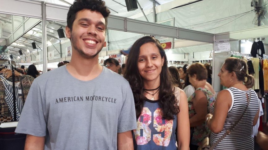 Foto do Casal que prestigiaram o evento