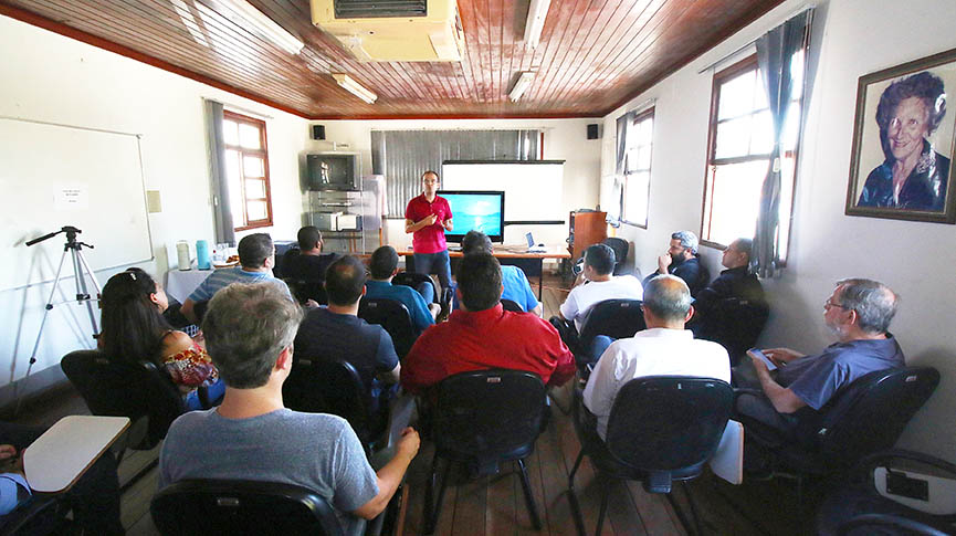 A Apresentação foi no auditório da Secretaria de Turismo