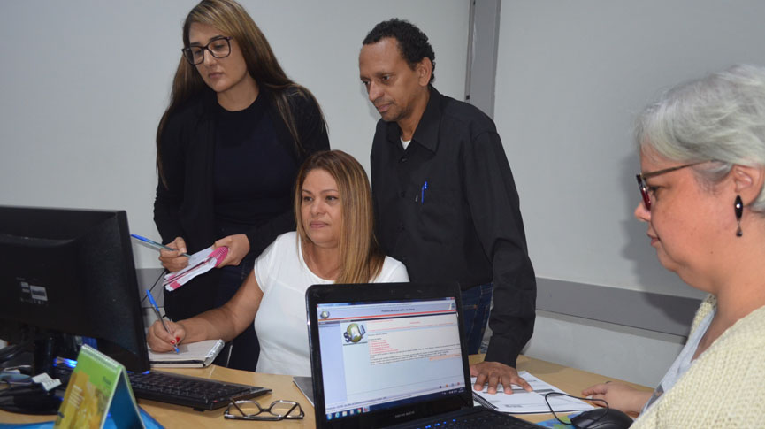 Servidores durante o curso