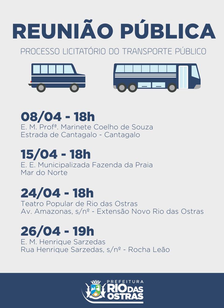 Reunião Pública - Processo Licitatório do transporte público