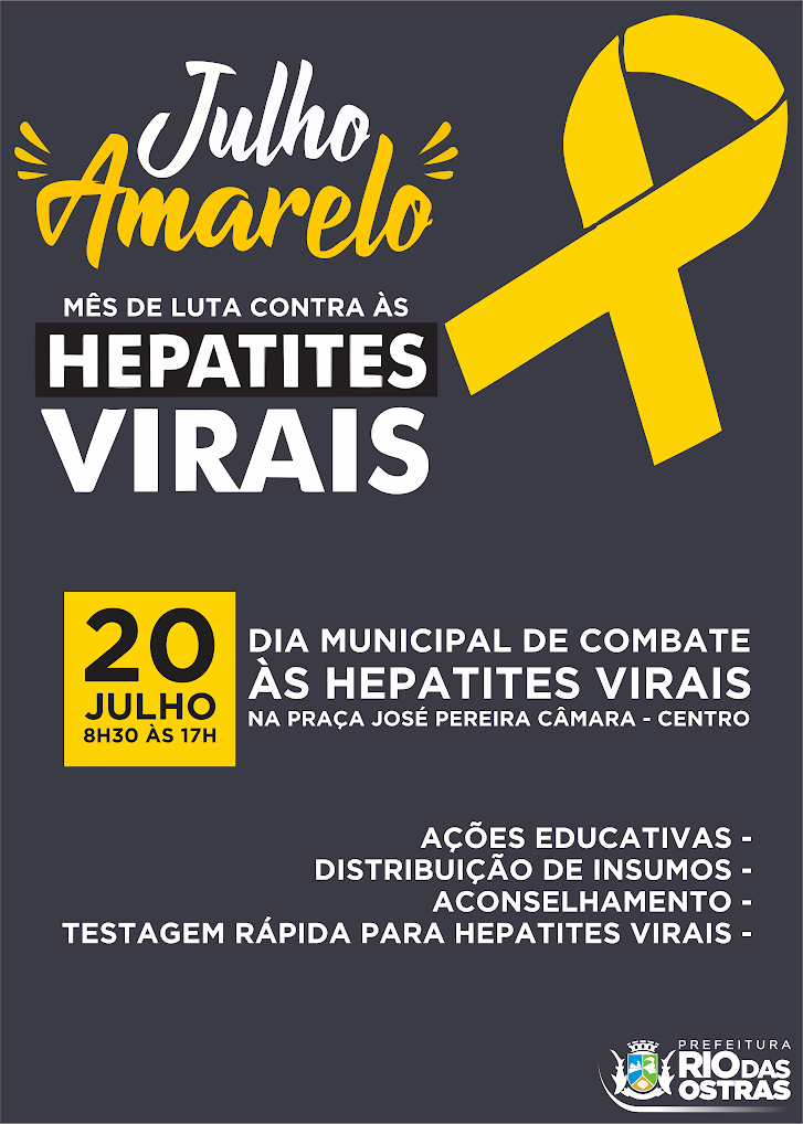 Julho Amarelo - Mês de luta contra às Hepatites Virais