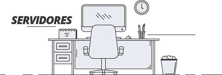 Portal do Servidor - Imagem de uma mesa de escritório