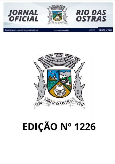 Capa da última edição do Jornal Oficial