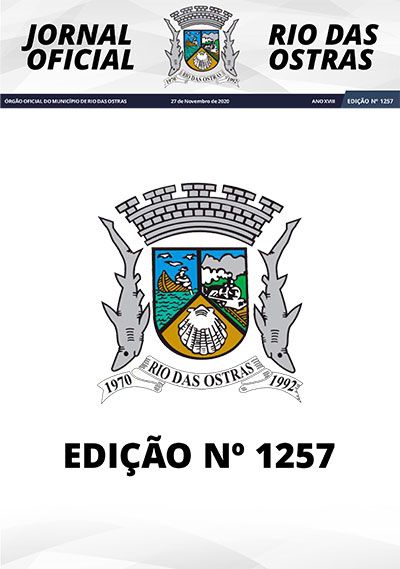 Capa da última edição do Jornal Oficial