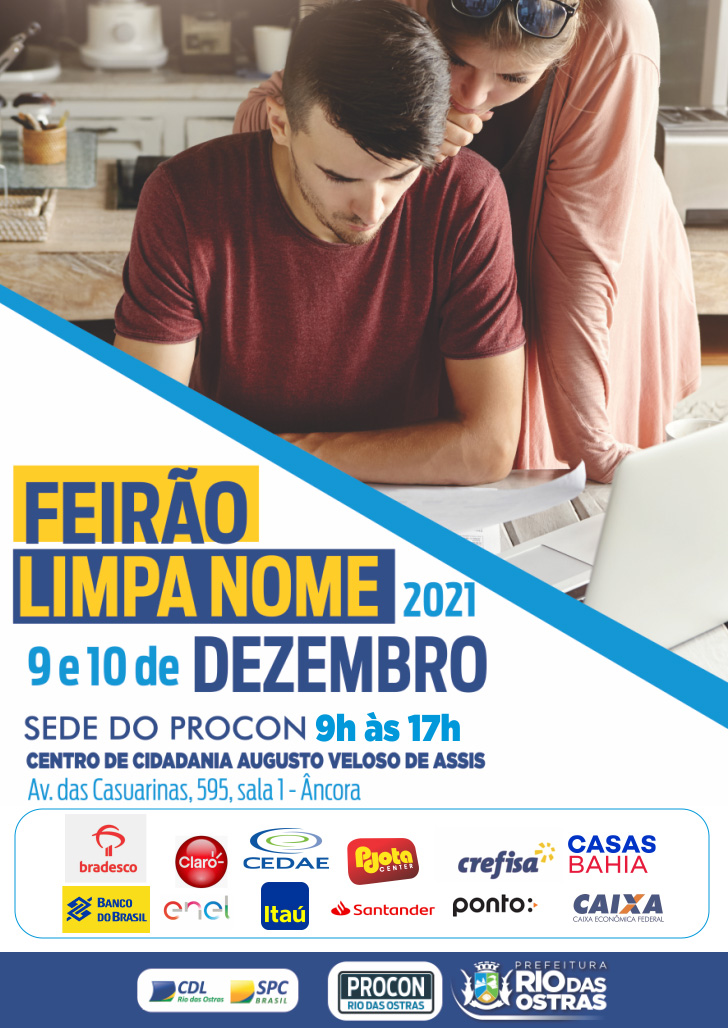 Feirão Limpa Nome - 9 e 10 de Dezembro 2021