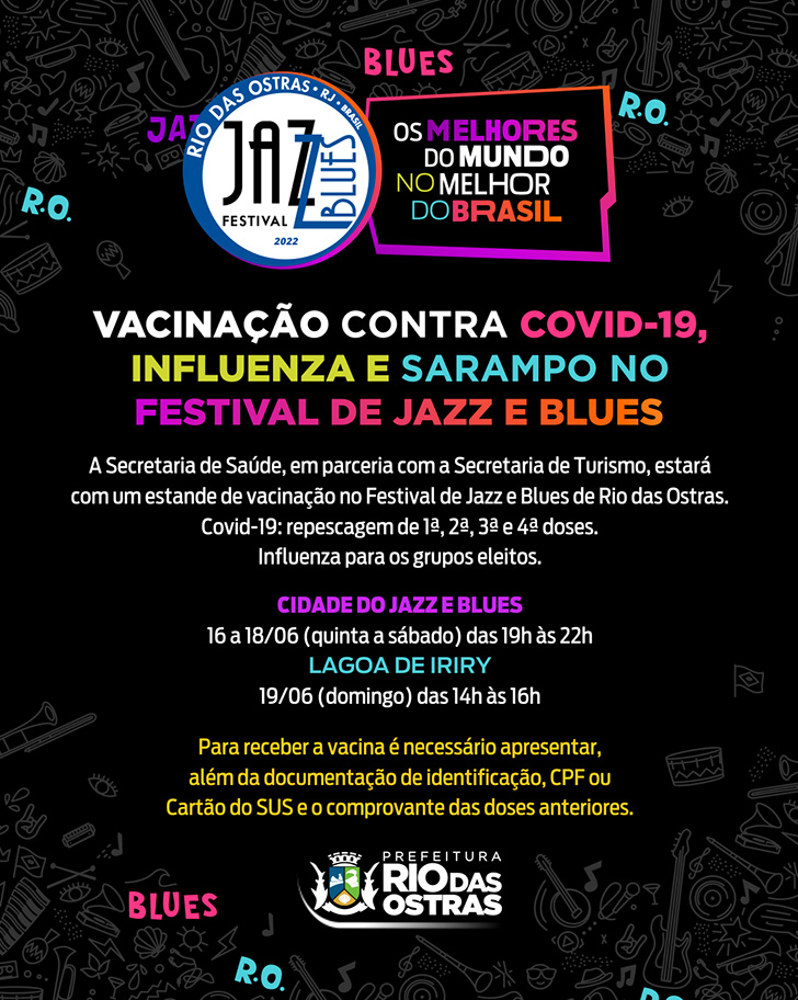 Programação Rio das Ostras Jazz & Blues Festival 2022