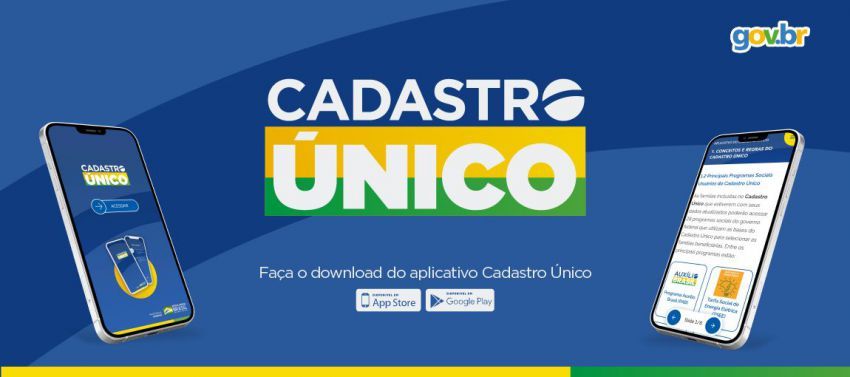 Foto do CADÚNICO chamando para baixar o app