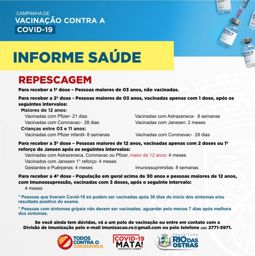 Informe Saúde: Covid-19