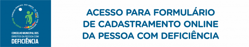 Cadastro Online - Pessoa com Deficiencia Banner