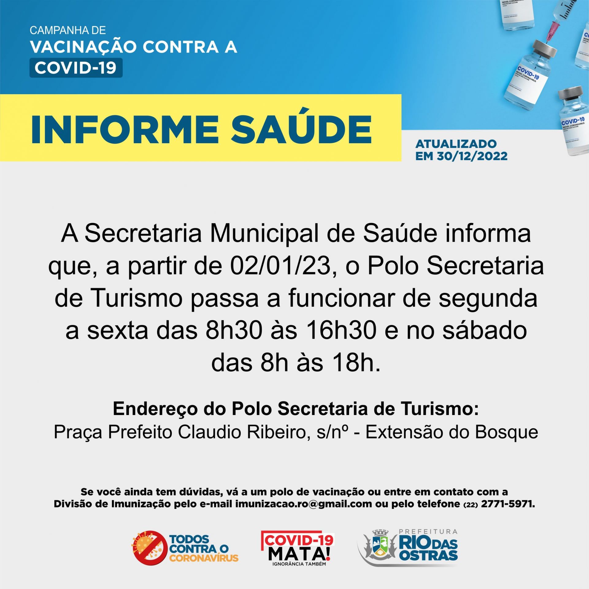 Informe Saúde: Covid-19