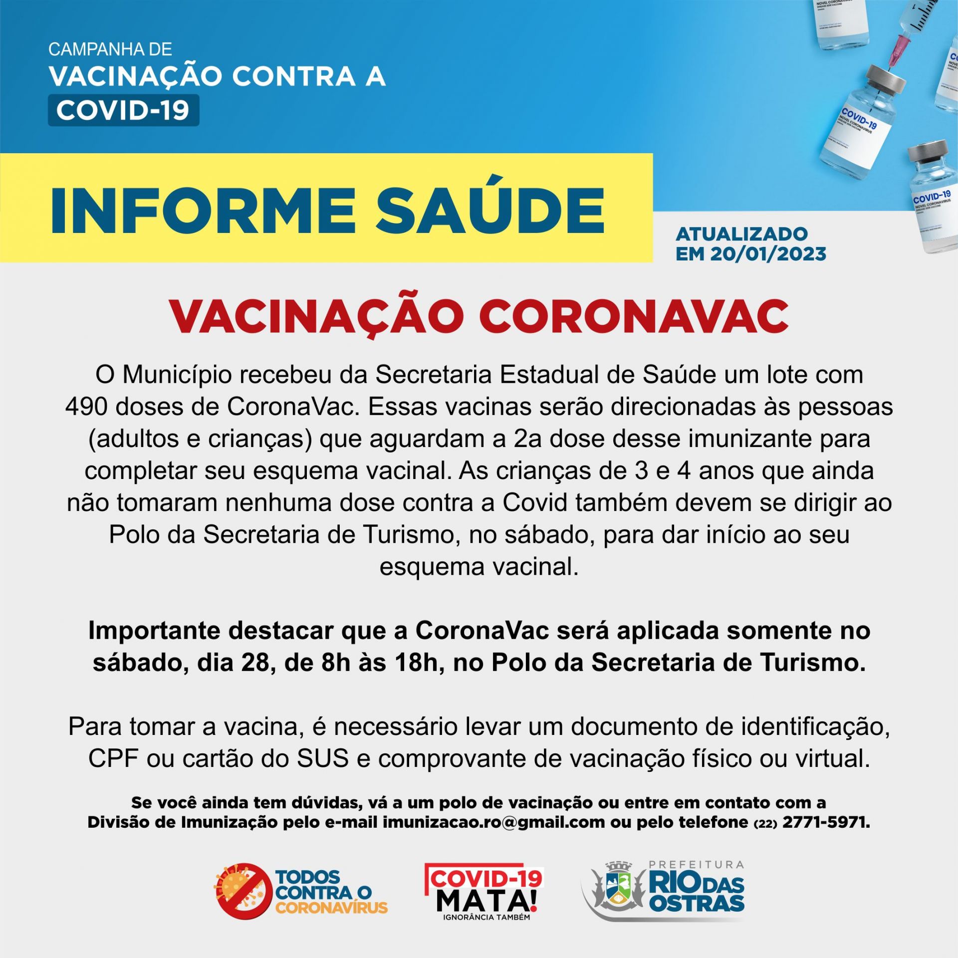 Informe Saúde: Covid-19