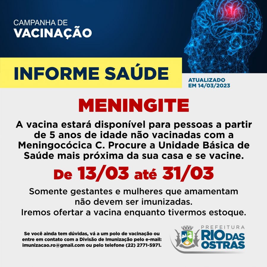 Vacinação Meningite