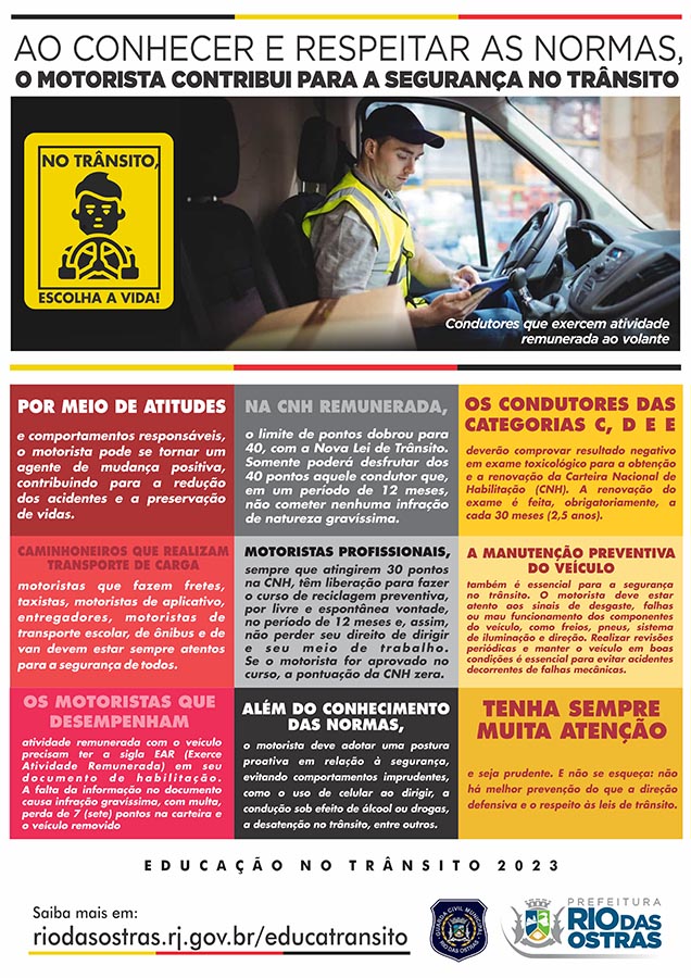 Educação do Trânsito - Julho 2023