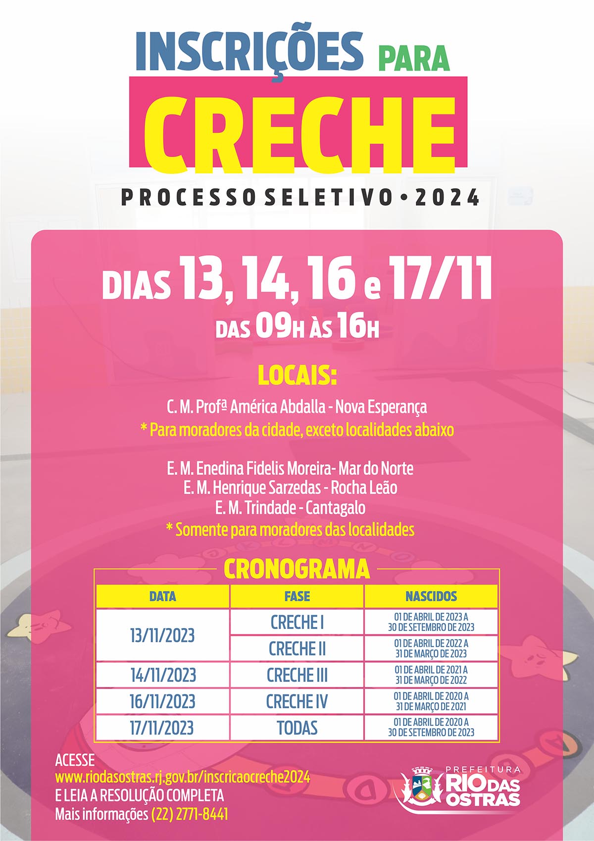 Inscrição Creche 2024