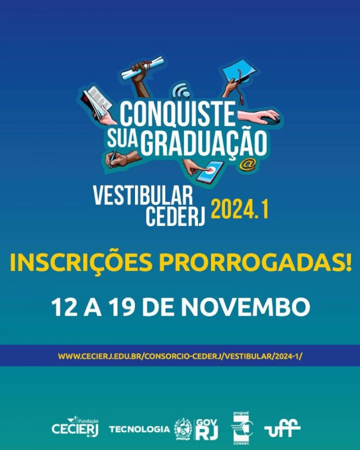 Prorrogadas inscrições para Vestibular Cederj Prorrogadas inscrições para Vestibular Cederj