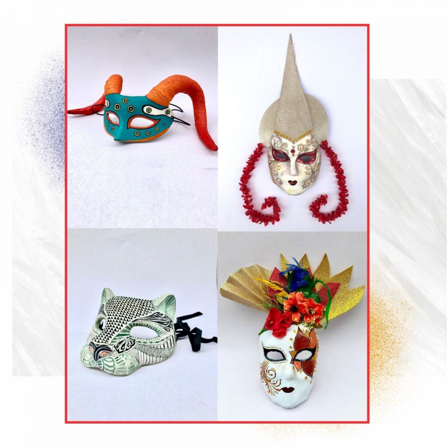 Quatro máscaras diferentes