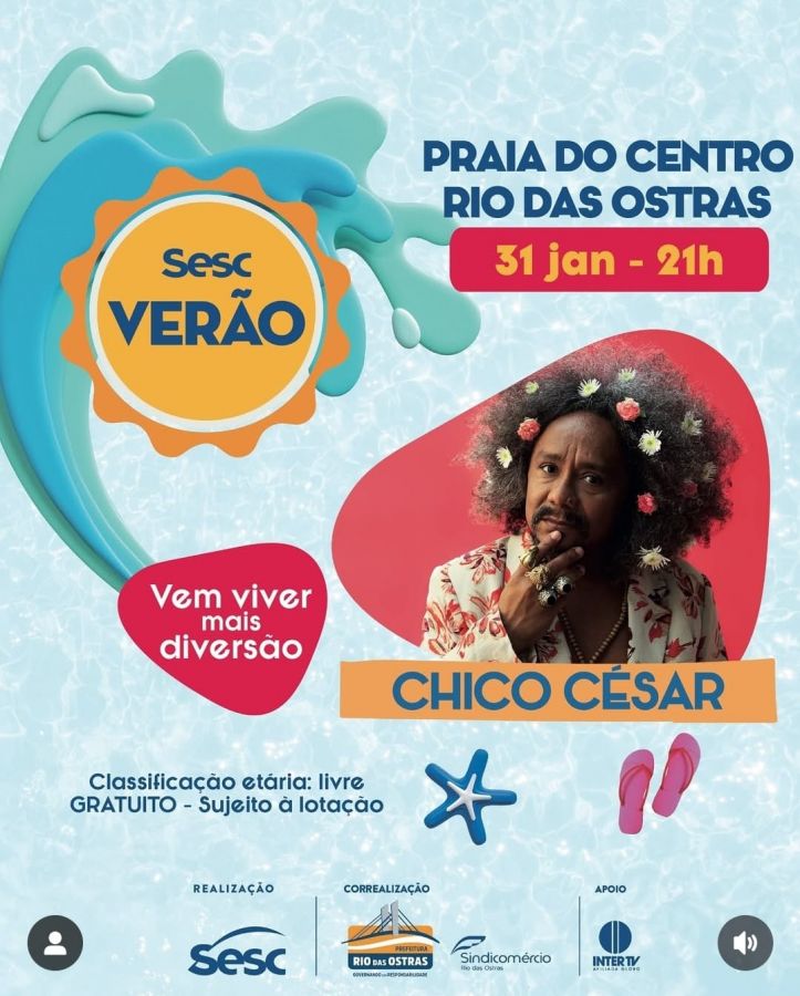 Sesc Verão 2025 - Chico Cesar