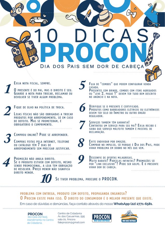 Procon Dia dos Pais