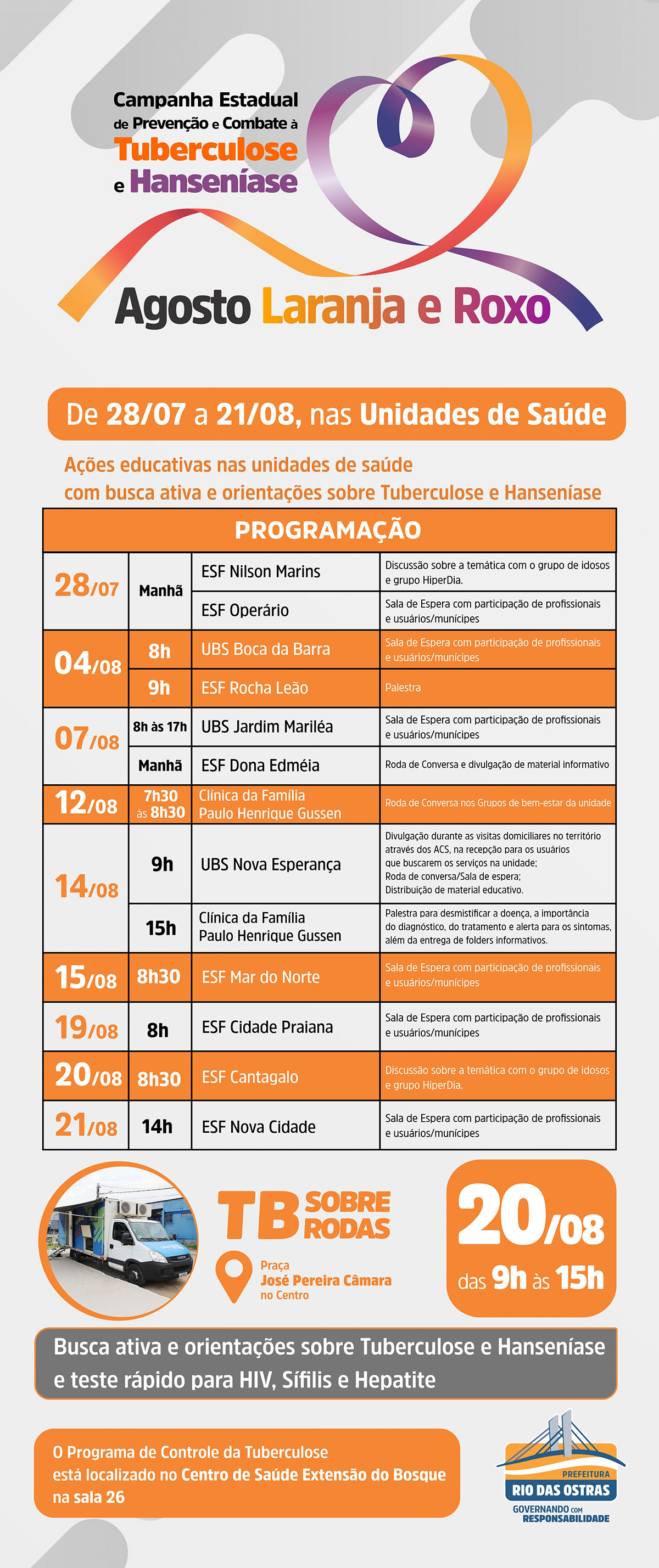 Programação Campanha Tubercuose 2025
