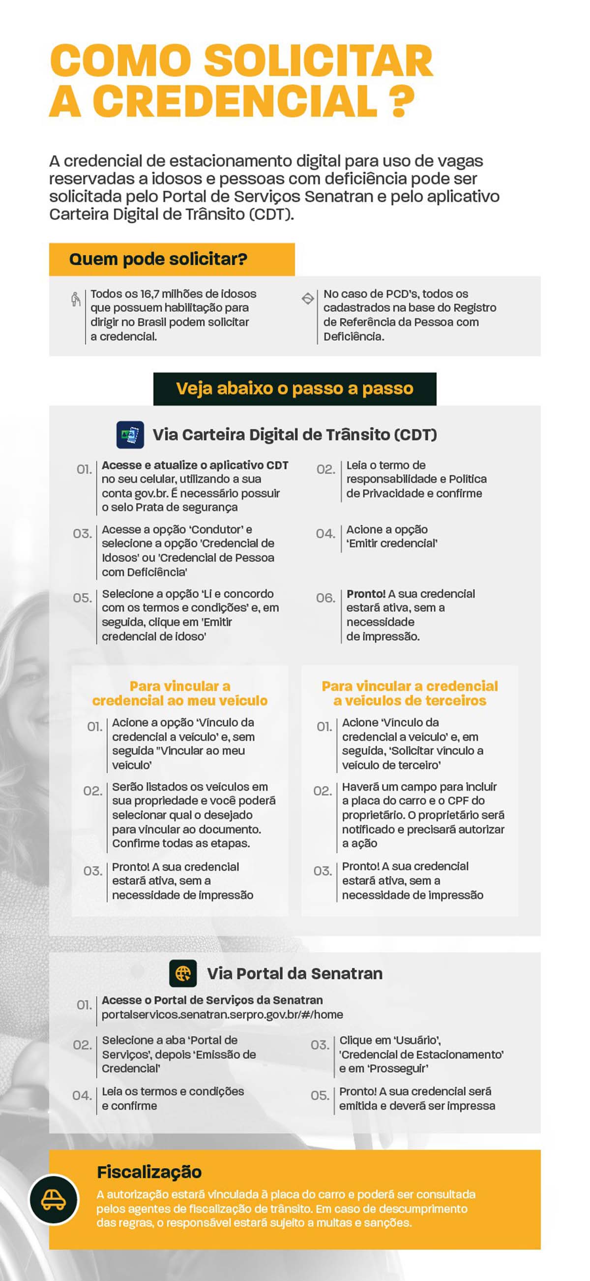 credencial de estacionamento idoso