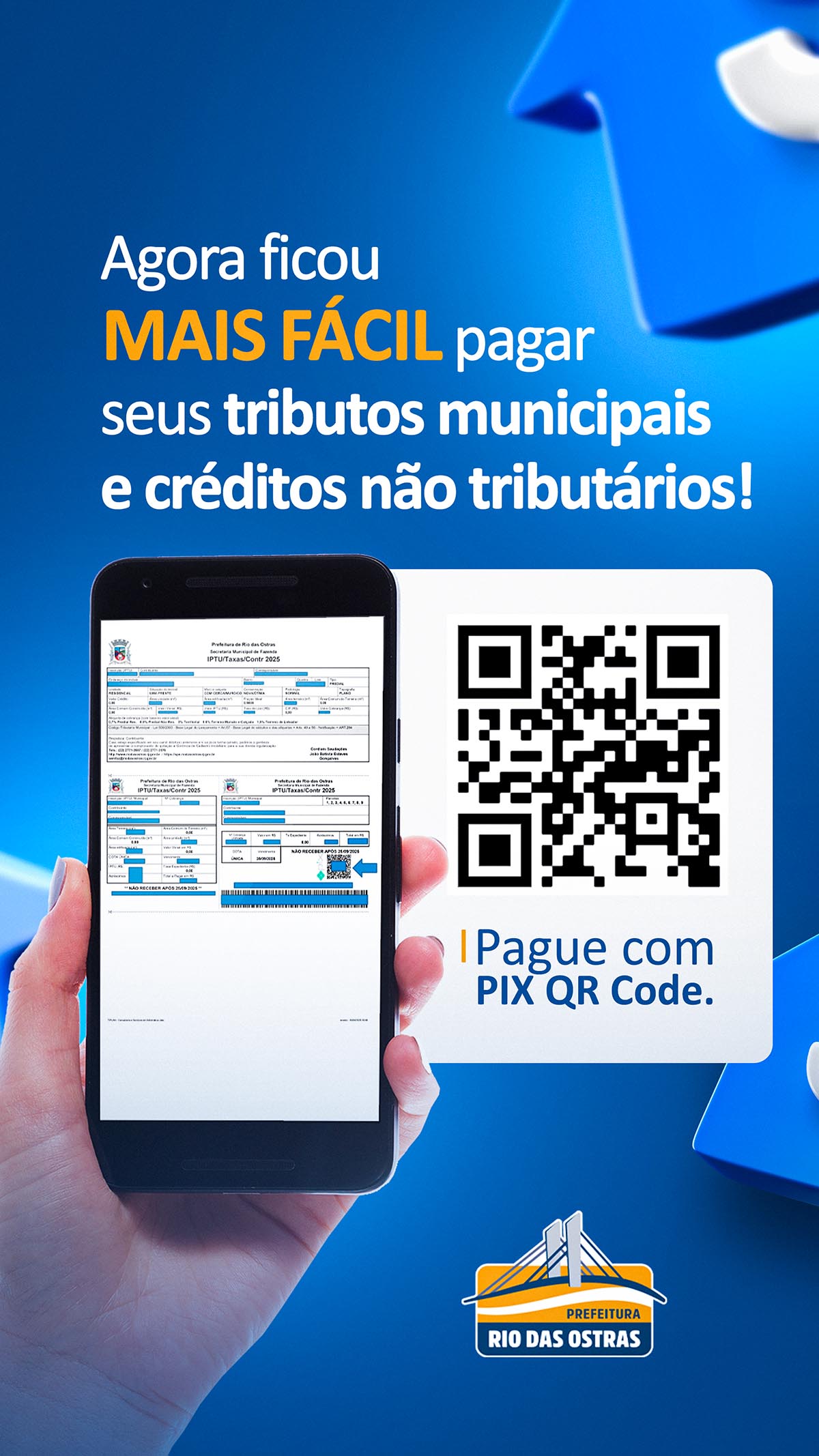 Tributos municipais via pix