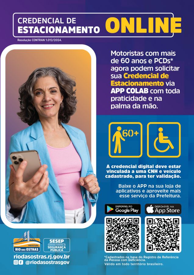 credencial de estacionamento idoso