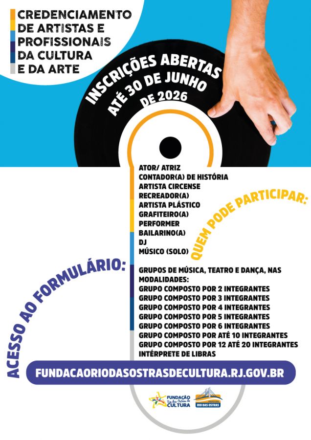 inscrição de artistas
