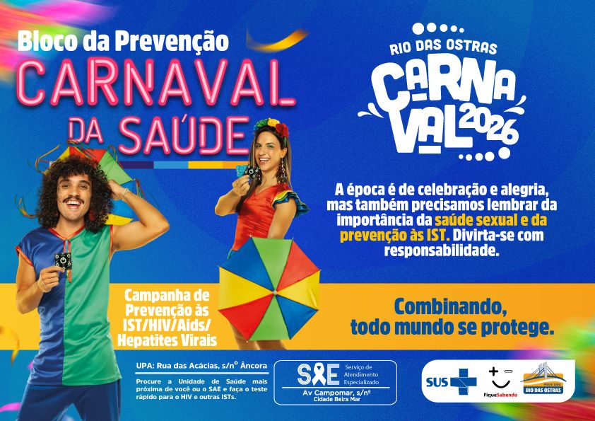 Banner carnaval da saúde