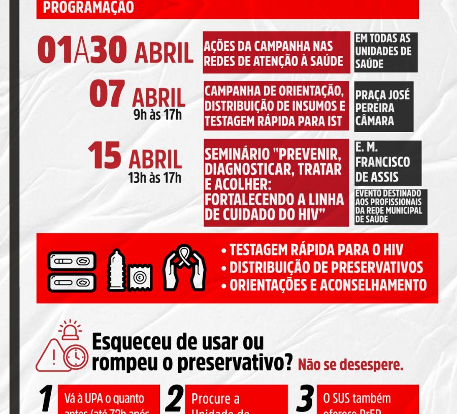 Banner sobre a campanha de HIV