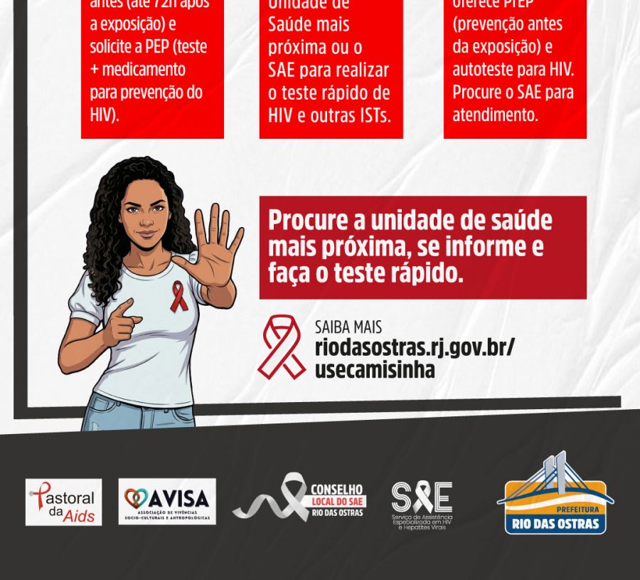 Banner sobre a campanha de HIV