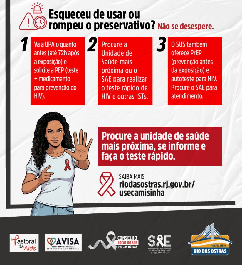 Banner sobre a campanha de HIV