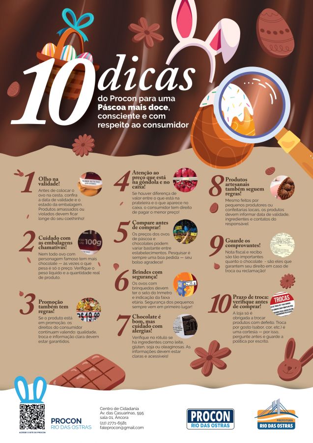 10 dicas para uma pascoa mais doce