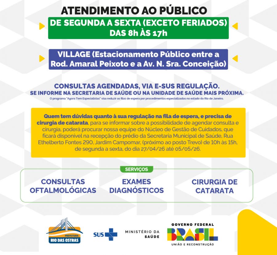 Agora tem especialistas