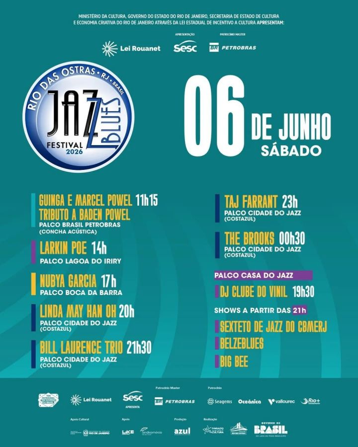 Patrocinadores Jazz e Blues - Rio das Ostras