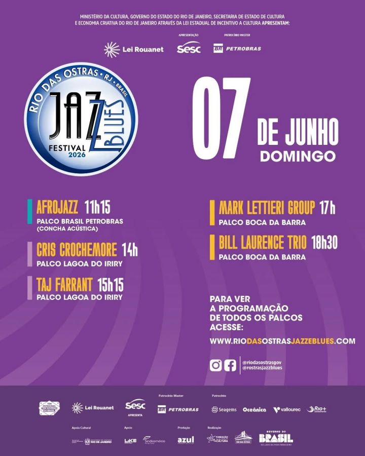 Patrocinadores Jazz e Blues - Rio das Ostras
