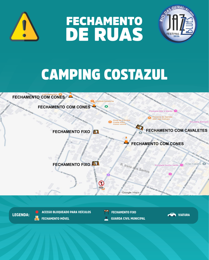 Fechamento de ruas