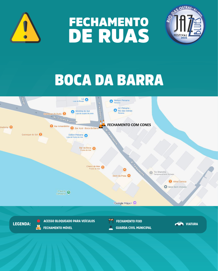 Fechamento de ruas