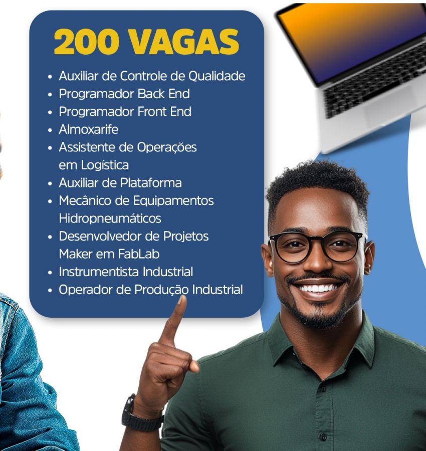 Estão abertas inscrições para cursos gratuitos de qualificação profissional