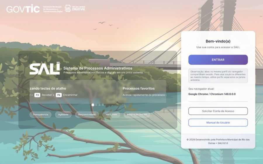 Programa Rio das Ostras Digital dá mais um passo na modernização com nova versão do SALI