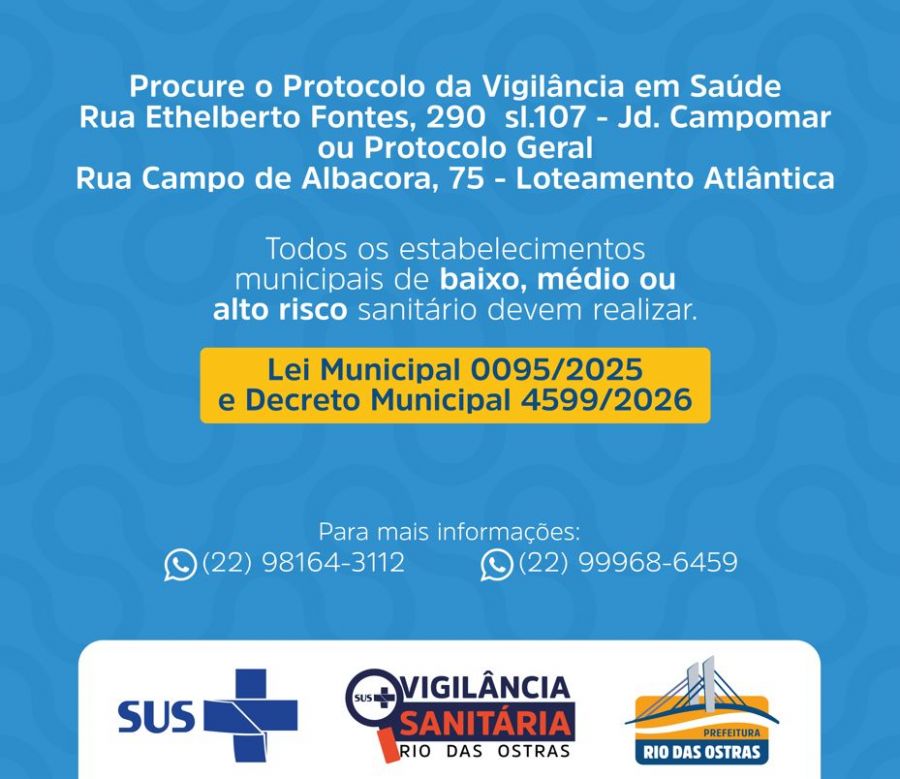 Dia da Vigilância Sanitária