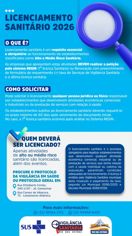 Dia da Vigilância Sanitária