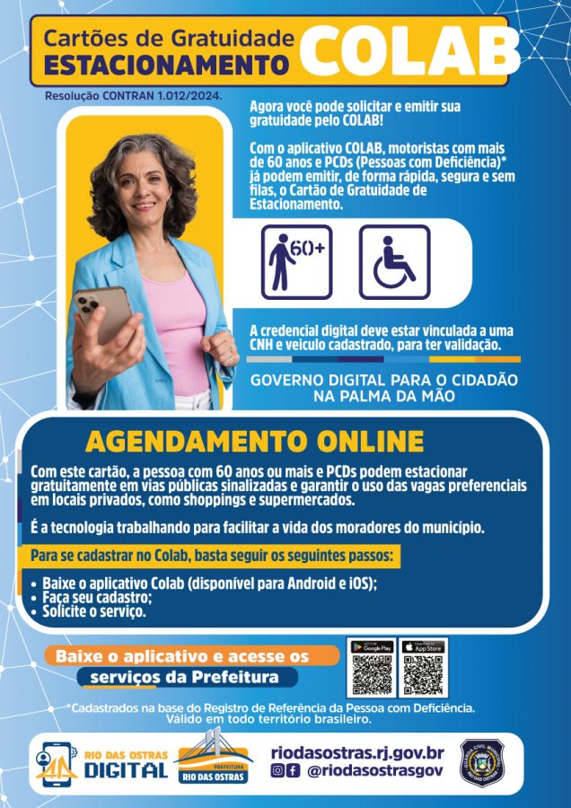 credencial de estacionamento idoso