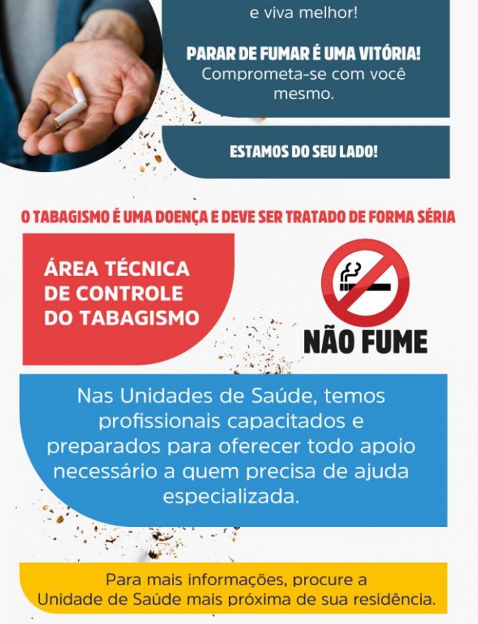 Campanha contra o tabagismo 2026