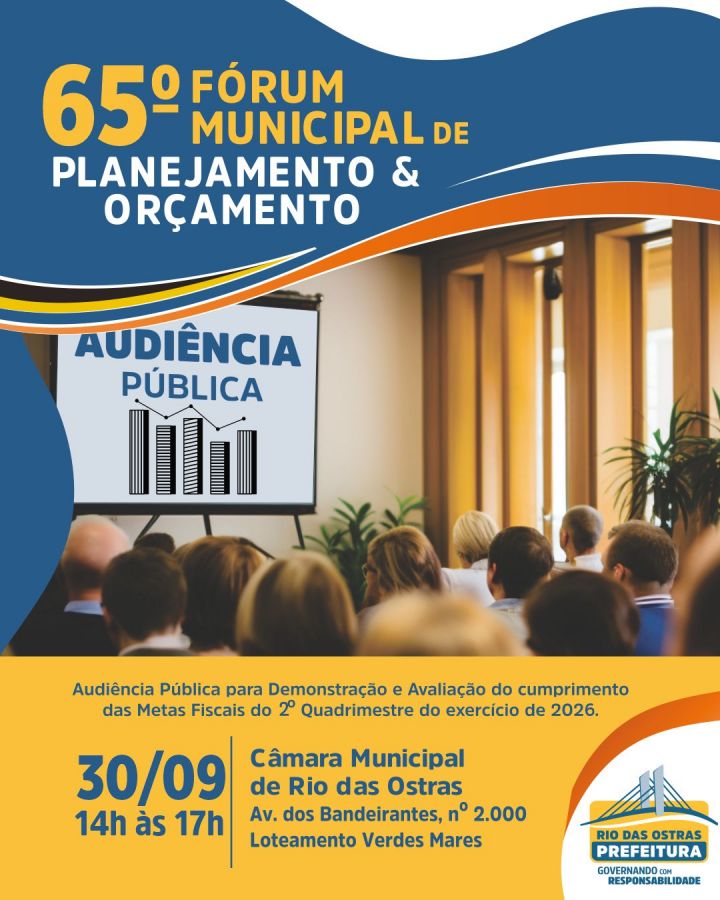 63º Fórum de Planejamento e Orçamento