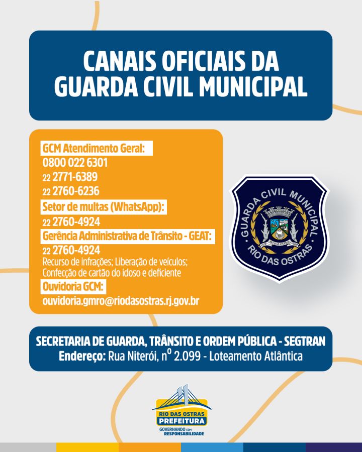 Logo Guarda Civil Municipal Rio das Ostras